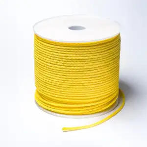 CORDÓN POLYESTER AMARILLO/ ROLLO 305 mts/ 1/4
